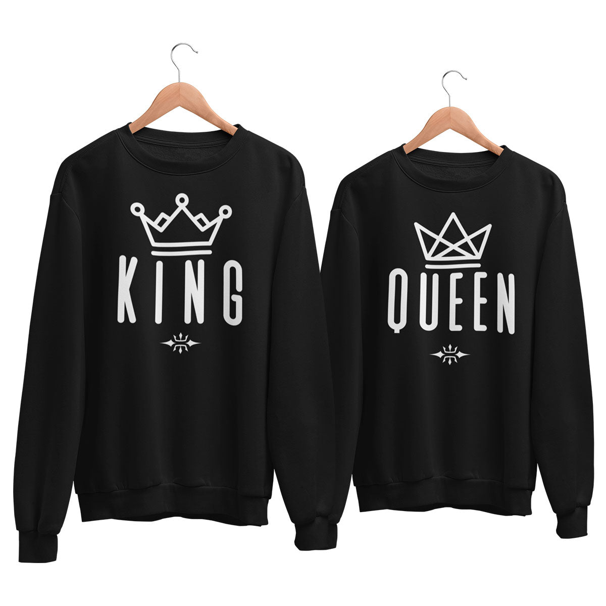 Playera Sudadera para Parejas KING QUEEN