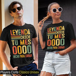 playeras personalizadas de cumpleaños para hombre y para mujer