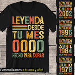 playeras personalizadas de cumpleaños para hombre y para mujer