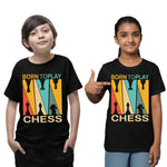 Playera de Ajedrez Born To Play Chess Vintage