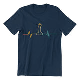 Playera de Ajedrez Hearth Beat King Pulsaciones de Rey