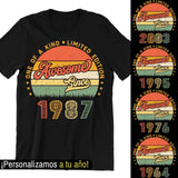 playeras personalizadas de cumpleaños para hombre y para mujer