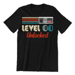 Playera Personalizada de Cumpleanos Retro Player NES Level Unlocked