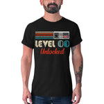 Playera Personalizada de Cumpleanos Retro Player NES Level Unlocked