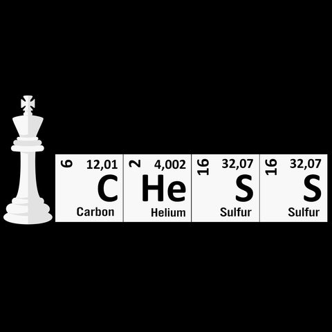 Playera de Ajedrez Periodic Table Chess Tabla Periódica