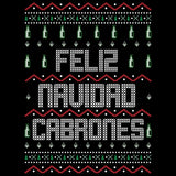 Playera Navideñas Familiares Efecto Ugly Suéter Feliz Navidad Cabrons