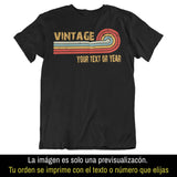 Playeras personalizadas con nombre Vintage Waves