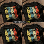 Playeras Personalizadas de Cumpleaños Edición Limitada Años De Ser Increíble