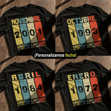 Playeras Personalizadas de Cumpleaños Edición Limitada Años De Ser Increíble