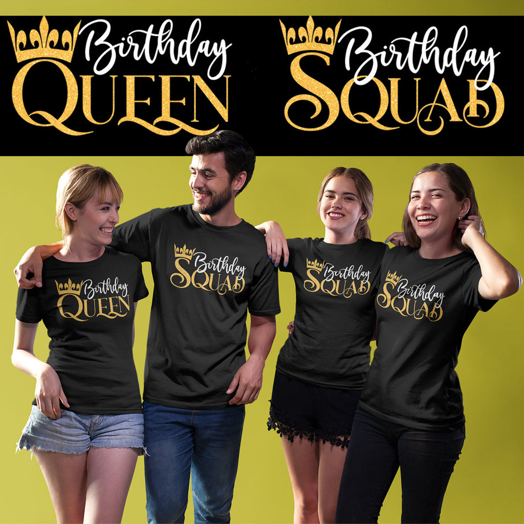 Playera Birthday Queen Birthday Squad