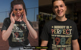 Playeras y blusas personalizadas de cumpleañosPlayeras, blusas y camisetas personalizadas de cumpleaños para hombre y mujer de Cumpleaños Nobody Is Perfect But If You Were Born