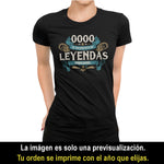 Playeras, blusas y camisetas personalizadas de cumpleaños para hombre y mujer El nacimiento de leyendas original