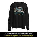 sudadera, blusas y camisetas personalizadas de cumpleaños para hombre y mujer El nacimiento de leyendas original