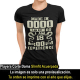 Playeras, blusas y camisetas personalizadas de cumpleaños para hombre y mujer Made In I am not I am With Years Of Experience