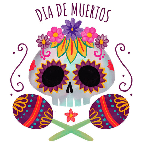 Dia de Muertos Calaverita Maracas