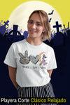 Playeras Halloween Peace Love Witch