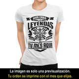 Playeras, blusas y camisetas personalizadas de cumpleaños cristianas católicas para hombre y mujer Dios Creo Las Leyendas Luego Hizo Que Nacieran En