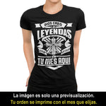 Playeras, blusas y camisetas personalizadas de cumpleaños cristianas católicas para hombre y mujer Dios Creo Las Leyendas Luego Hizo Que Nacieran En