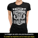 Playeras, blusas y camisetas personalizadas de cumpleaños cristianas católicas para hombre y mujer Dios Creo Las Leyendas Luego Hizo Que Nacieran En