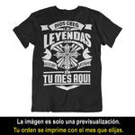 Playeras, blusas y camisetas personalizadas de cumpleaños cristianas católicas para hombre y mujer Dios Creo Las Leyendas Luego Hizo Que Nacieran En