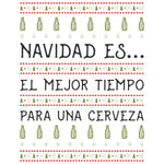 Playeras y sudaderas navideñas navidad es el mejor tiempo para una cerveza