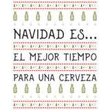 Playeras y sudaderas navideñas navidad es el mejor tiempo para una cerveza