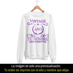 Playera Personalizada con Nombre Vintage Aged To Perfection