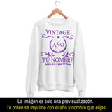 Playera Personalizada con Nombre Vintage Aged To Perfection