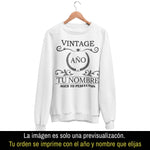 Playera Personalizada con Nombre Vintage Aged To Perfection